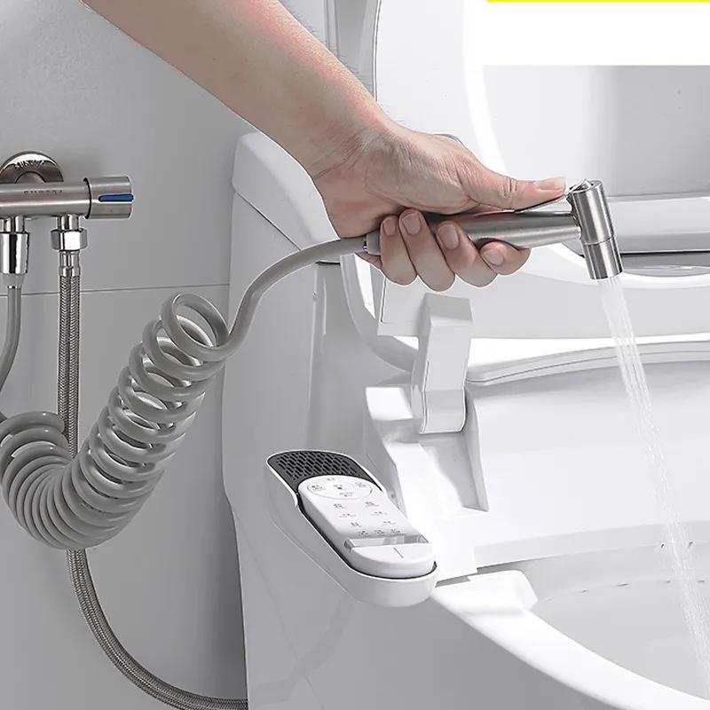 Handheld Bidet Sprayer Set 304 Stainless Steel Spray Gun Shower Handheld Toilet Bidet Faucet Sprayer Shower Nozzle Self Cleaning