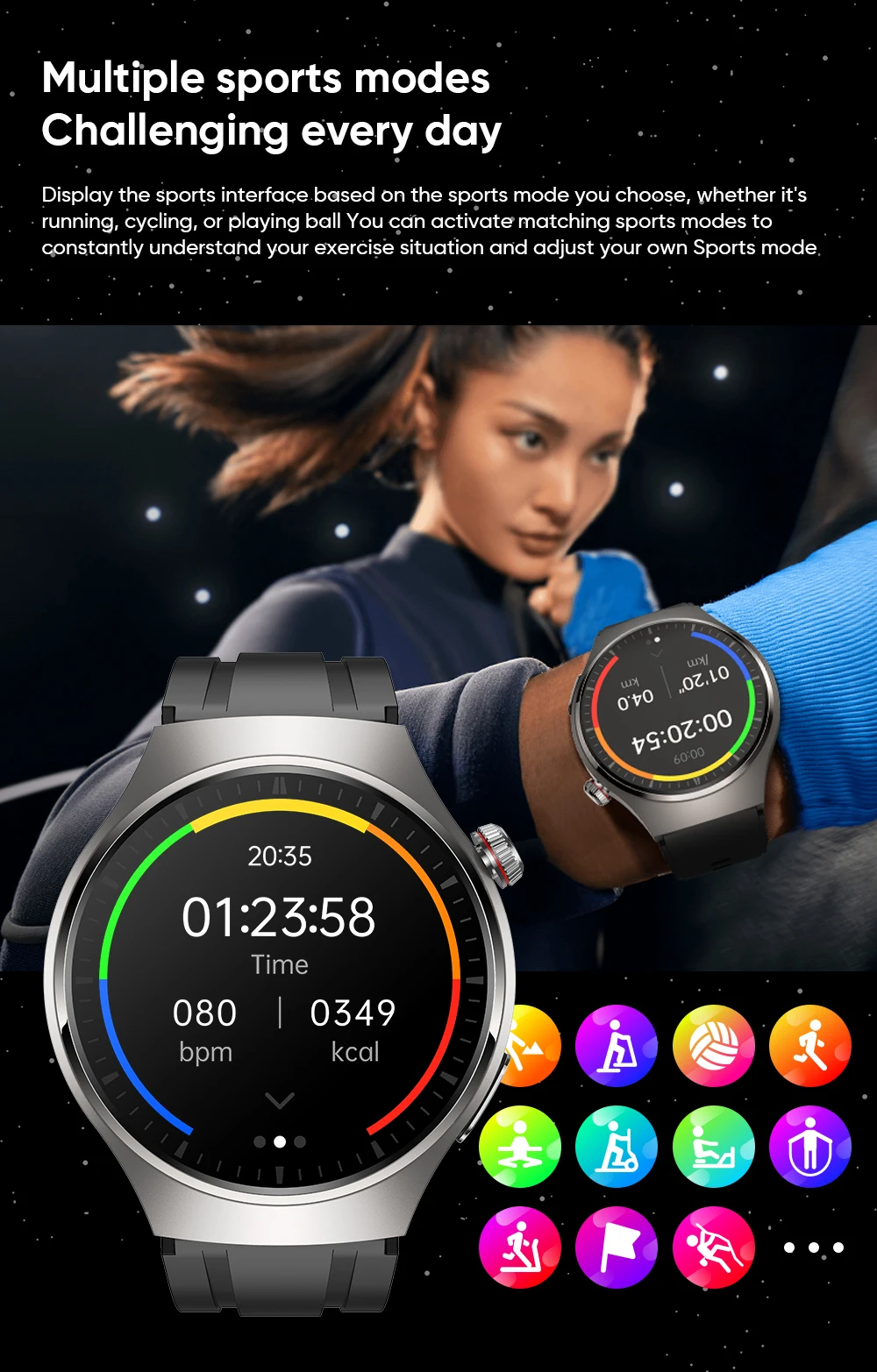 For Huawei Xiaomi Health Monitor Smart Watch Men Heart Rate ECG+PPG AMOLED 466*466 HD Screen Bluetooth Call SmartWatch 2023 New