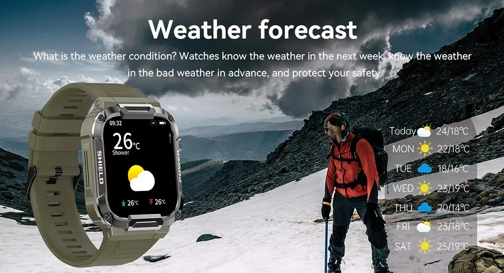 MELANDA 1.85 Outdoor Military Smart Watch Men Bluetooth Call Smartwatch For Xiaomi Android IOS Ip68 Waterproof Ftiness Watches