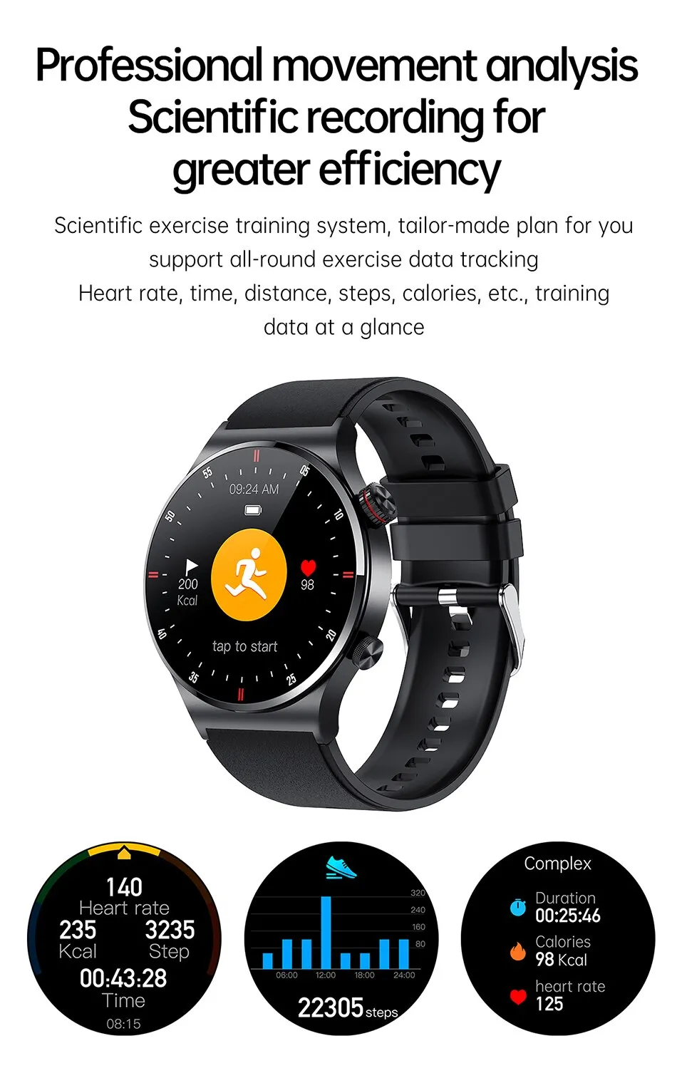 LIGE ECG+PPG Bluetooth Call Smart Watch Men 2023 Sports Bracelet NFC Waterproof Custom Watch Face Men SmartWatch For IOS Android