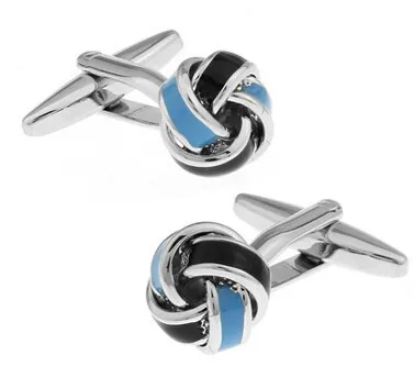 Free shipping Black Cufflinks for men fashion knot design top quality copper hotsale cufflinks whoelsale&retail