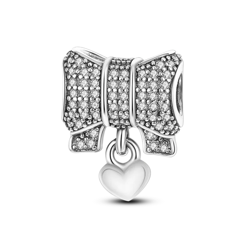 Original Breloque Charms Silver 925 Sparkling CZ Zircon Charm Beads fit Pendant Bracelet plata de ley Original Bracelet