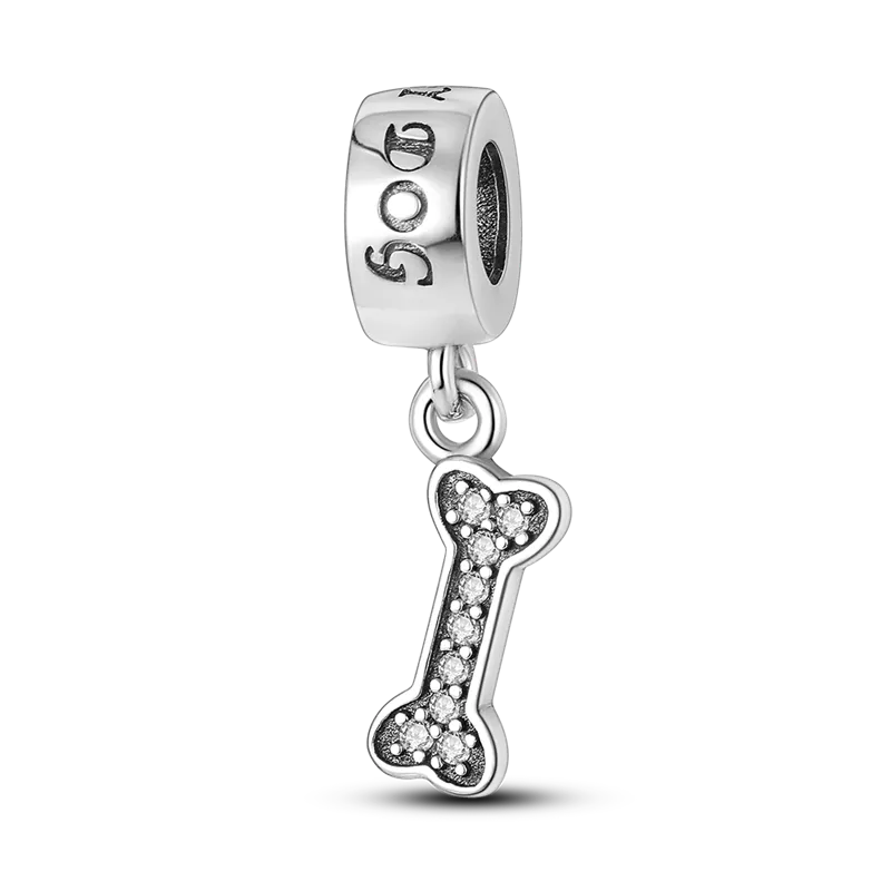 Original Breloque Charms Silver 925 Sparkling CZ Zircon Charm Beads fit Pendant Bracelet plata de ley Original Bracelet