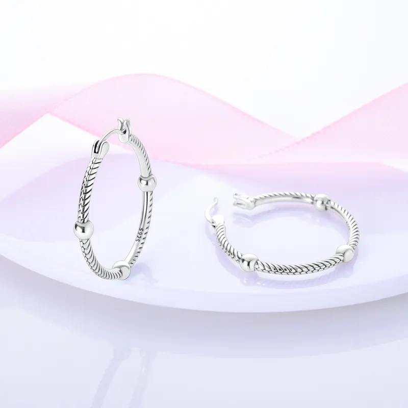 925 Silver Hoop Earrings For Women Sparkling Pave CZ U Shape Star Moon Feather Luxury Fine Engagement Wedding Earring