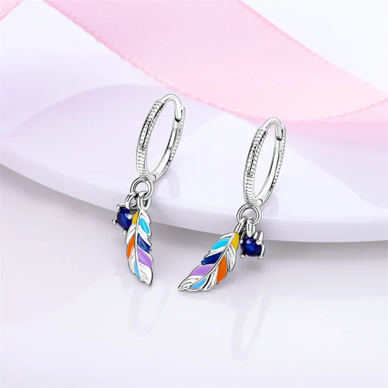 2023 Hotsale Earrings 100% 925 Sterling Silver Hoop Earrings Pendant Pave CZ U Shape Zircon Jewelry For Women Sparkling Wedding