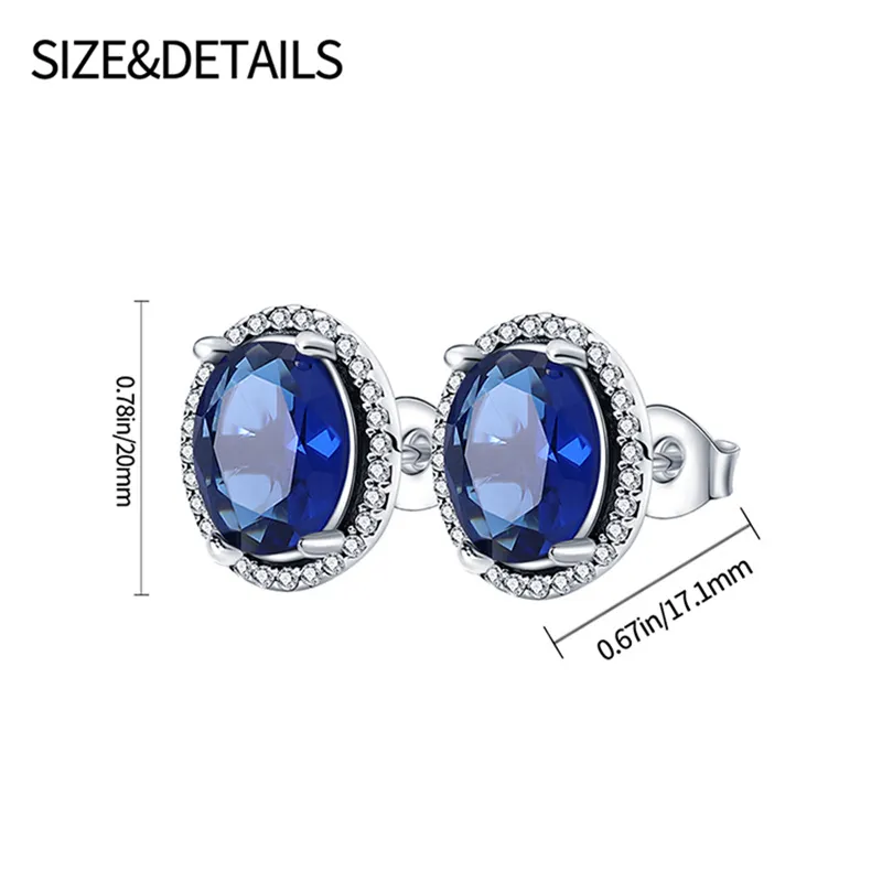 2023 Hotsale Earrings 100% 925 Sterling Silver Hoop Earrings Pendant Pave CZ U Shape Zircon Jewelry For Women Sparkling Wedding