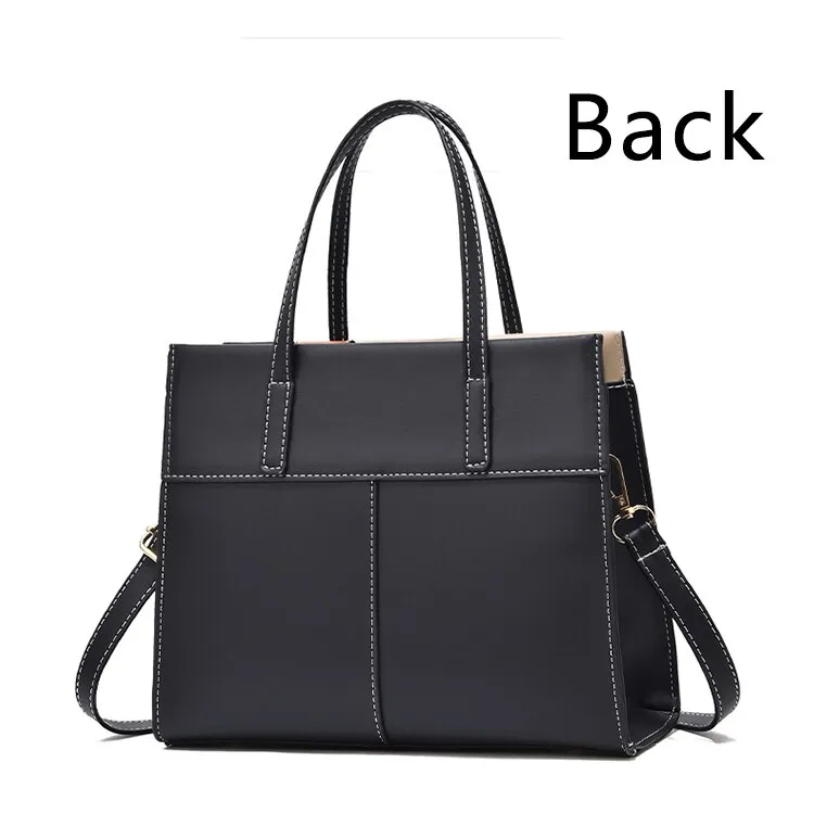 Patchwork Handbags For Women Adjustable Strap Top Handle Bag Large Capacity Totes Shoulder Bags Fashion Crossbody Bags Work Gift