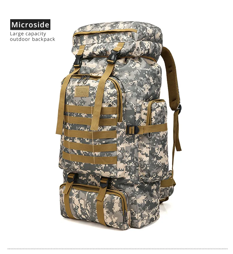 Outdoor Camouflage Backpack Men Large Capacity Waterproof Outdoor Military Backpack Travel Backpack for Men Hiking Bag