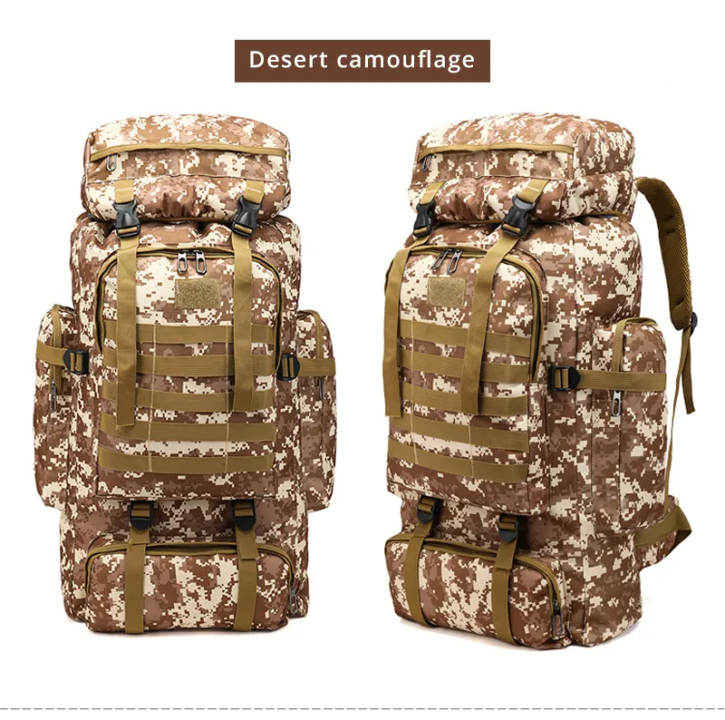 Outdoor Camouflage Backpack Men Large Capacity Waterproof Outdoor Military Backpack Travel Backpack for Men Hiking Bag