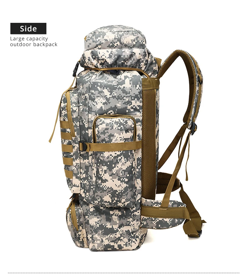 Outdoor Camouflage Backpack Men Large Capacity Waterproof Outdoor Military Backpack Travel Backpack for Men Hiking Bag