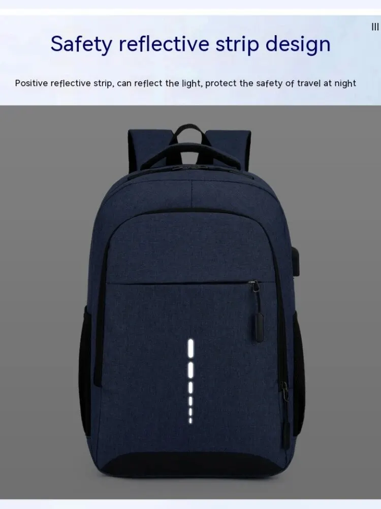 Mens BackPack LargeCapacity Simple Fashion Travel Female Student ComputerBag