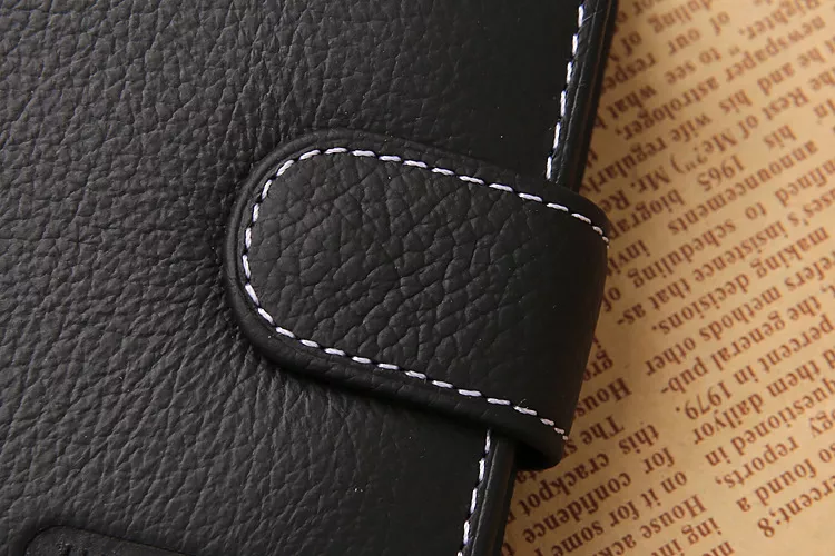 JINBAOLAI Leather Men Wallets Cow Leather Solid Sample Style Zipper Purse Man Card Horders Famous Brand High Quality Male Wallet