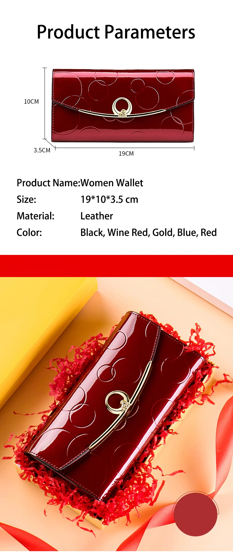 Womens Wallets Carteras Para Mujer Long Purse for Women with Cell Phone Pocket Luxury Designer Leather Wallet RFID Protect