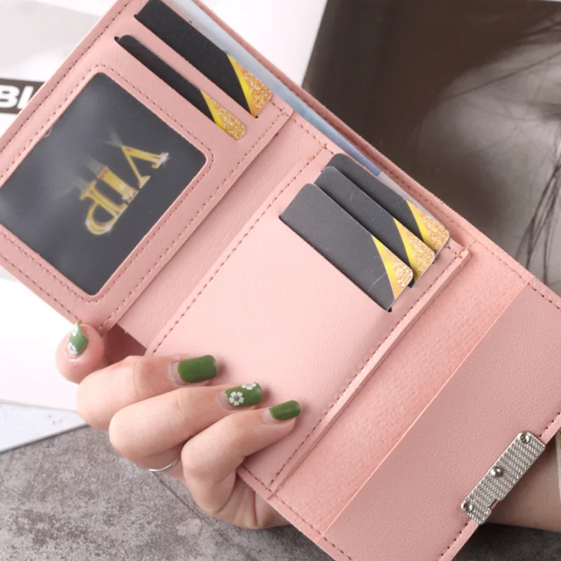 Big Fire Sales For Wallets Women Wallets Cheap High Quality Purses Short Section Wallet Female Bags Mini ID Holders