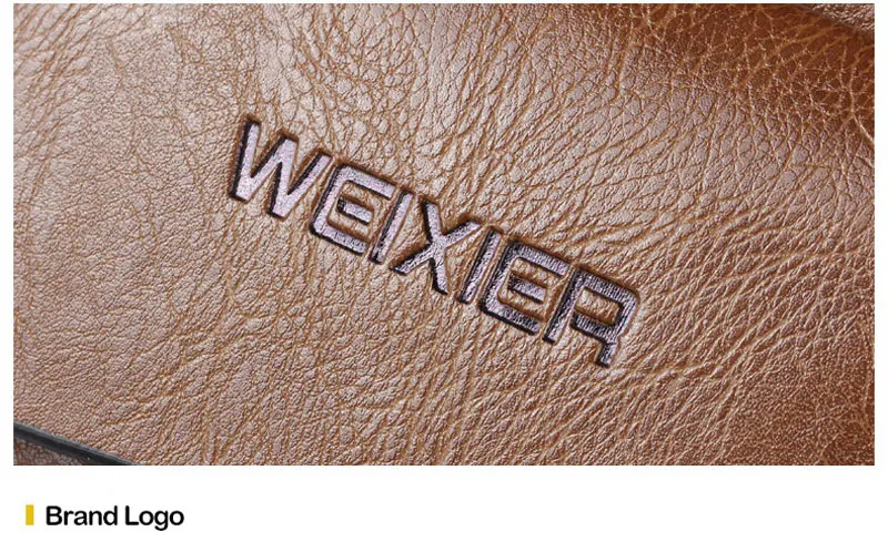 WEIXIER Men Shoulder Bags Crossbody Bag Multi-function Men's Handbags Capacity PU Leather Bag For Male Messenger Bags Tote Bag