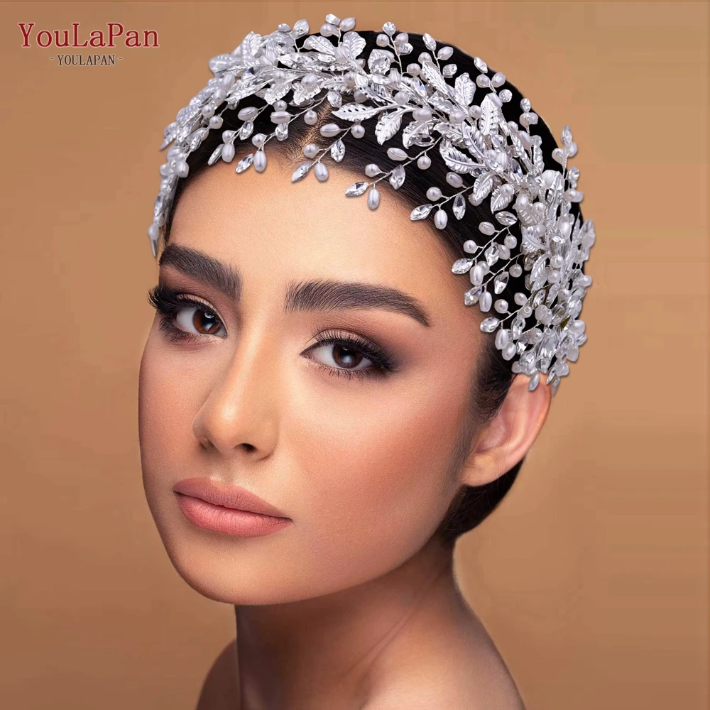 YouLaPan HP240 Luxury Bridal Crown Wedding Hair Accessories Bridal Tiara and Headdress Rhinestone Headband for Women Headpiece