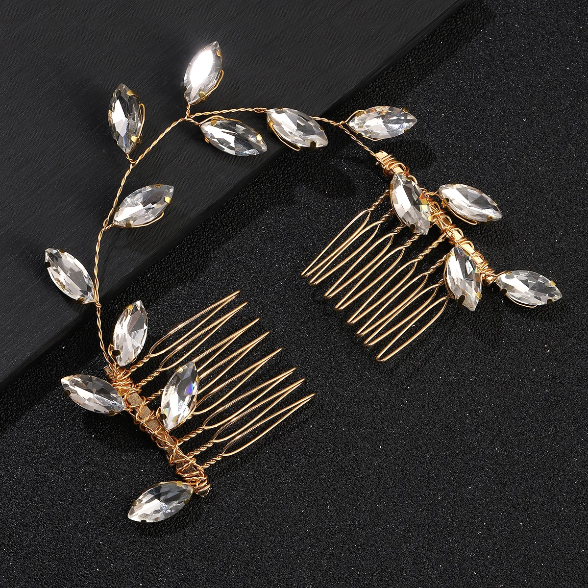 Wedding Hair Accessories Flower Hair Clips Hairpin Crystal Bride Headdress for Women Faux Pearl Barrettes Hair Combs Hair Decor