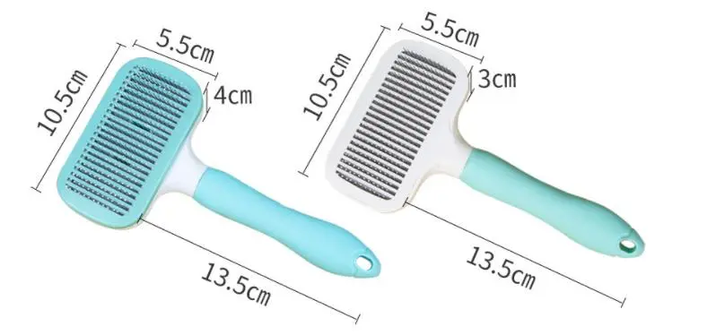 Cat Comb One-click Cat Brush Automatic Pet Hair Remover Pet Grooming Open Knot Comb for Cats Grooming Handle Brush Pet Supplies