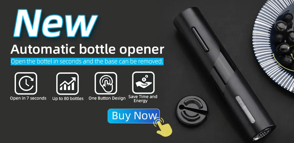 Electric Wine Opener Automatic Corkscrew Wine Openers for Beer Battery Bottle Opener Foil Cutter Kitchen Bar Can Opener