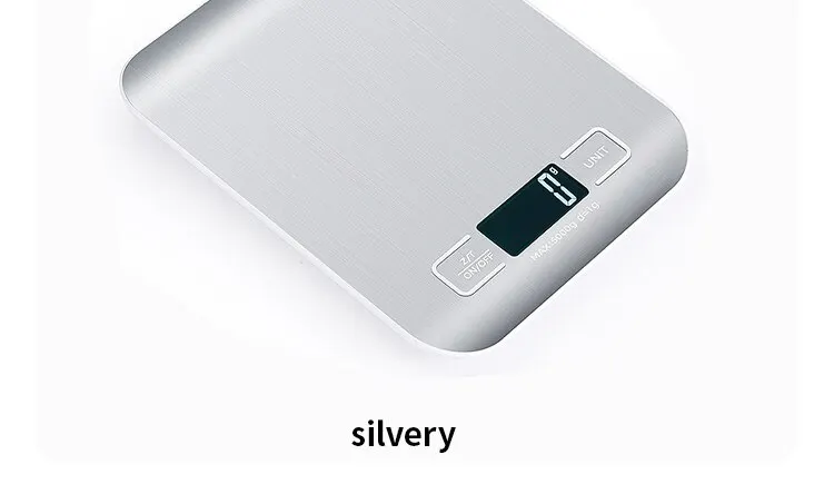 5kg/10kg Rechargeable Stainless Steel Electronic Scales Kitchen Scales Home Jewelry Food Snacks Weighing Baking Tools