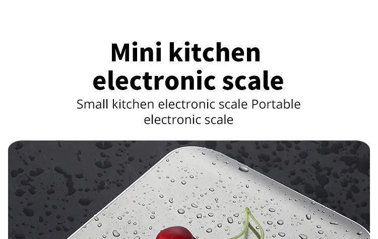 5kg/10kg Rechargeable Stainless Steel Electronic Scales Kitchen Scales Home Jewelry Food Snacks Weighing Baking Tools