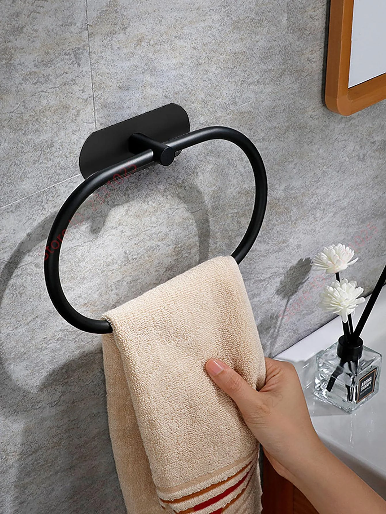 Adhesive Paper Towel Holder For Kitchen Napkin Rack Toilet Paper Holder Tissue Dispenser Cabinet Storage Bathroom Accessories