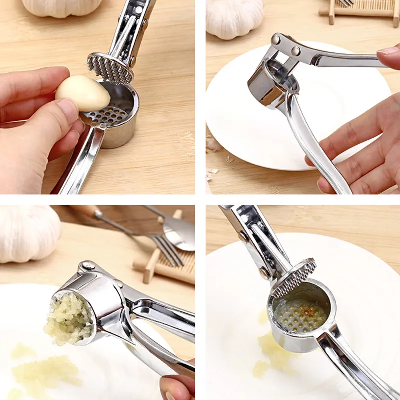 Imitating Stainless Steel Multifunction Garlic Press Crusher Kitchen Cooking Ginger Squeezer Masher Handheld Ginger Mincer Tools