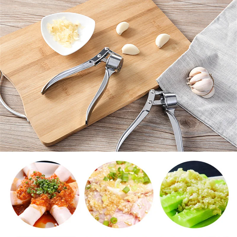 Imitating Stainless Steel Multifunction Garlic Press Crusher Kitchen Cooking Ginger Squeezer Masher Handheld Ginger Mincer Tools