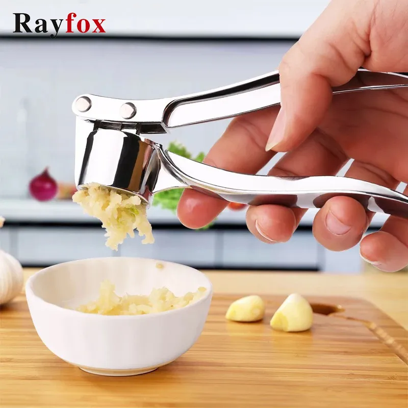 Imitating Stainless Steel Multifunction Garlic Press Crusher Kitchen Cooking Ginger Squeezer Masher Handheld Ginger Mincer Tools