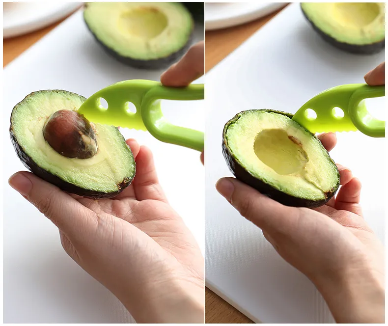 Creative Avocado Cutter Shea Corer Butter Pitaya Kiwi Peeler Slicer Banana Cutting Special Knife Kitchen Veggie Fruit Tools