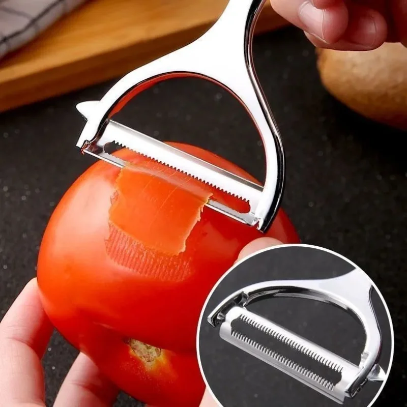 Stainless Steel Vegetable Cutter Peeler Vegetable Chopper Chip Multi-function Salad Fruit Kitchen Accessories Kitchen Gadgets