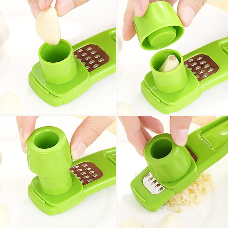 1pcs Garlic Press Crusher Manual Garlic Mincer Chopping Garlic Tool Home Garlic Masher Kitchen Ginger Garlic Grinding Grater