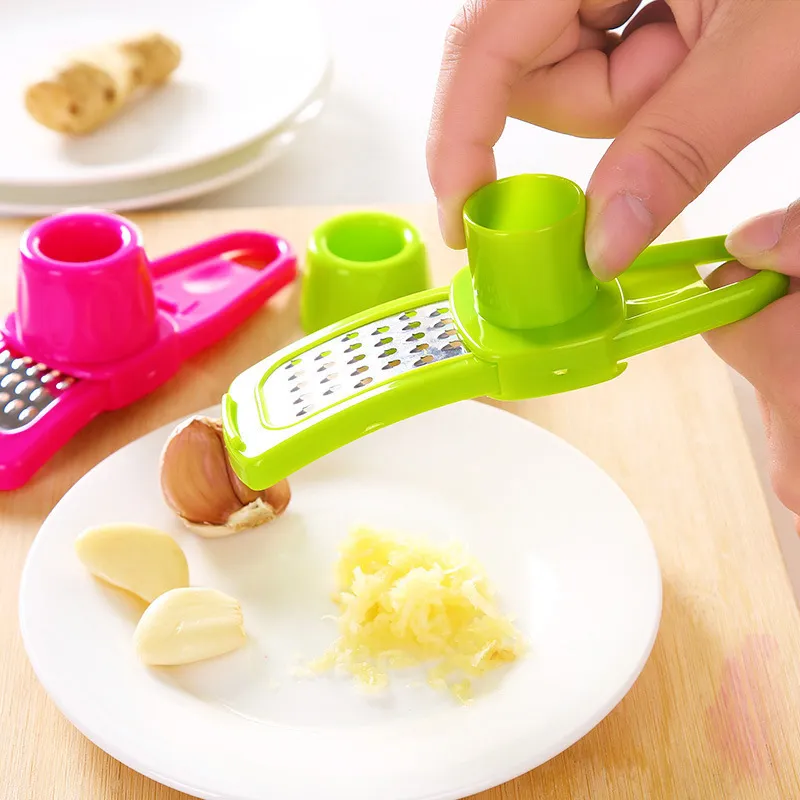 1pcs Garlic Press Crusher Manual Garlic Mincer Chopping Garlic Tool Home Garlic Masher Kitchen Ginger Garlic Grinding Grater