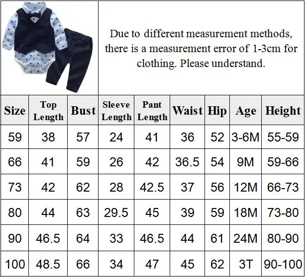 Baby Suits Newborn Boy Clothes Romper + Vest Infant Formal Clothing Outfit Party Bow Tie Children Toddler Birthday Dress 0- 24 M