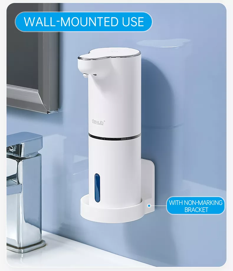 Automatic Foam Soap Dispensers Bathroom Smart Washing Hand Machine With USB Charging White High Quality ABS Material