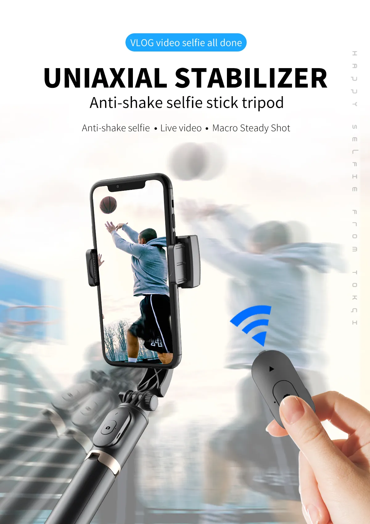 COOL DIER 2023 NEW Phone Gimbal stabilizer Wireless Bluetooth selfie stick tripod Stabilizer holder bracket For Smartphone live