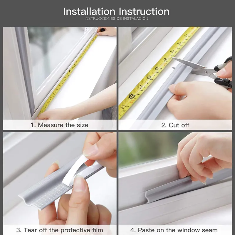 40M Acoustic Insulation Foam Window Weather Seal Strip for Sliding Door Windows Windproof Soundproof Cotton Seal Gap Filler