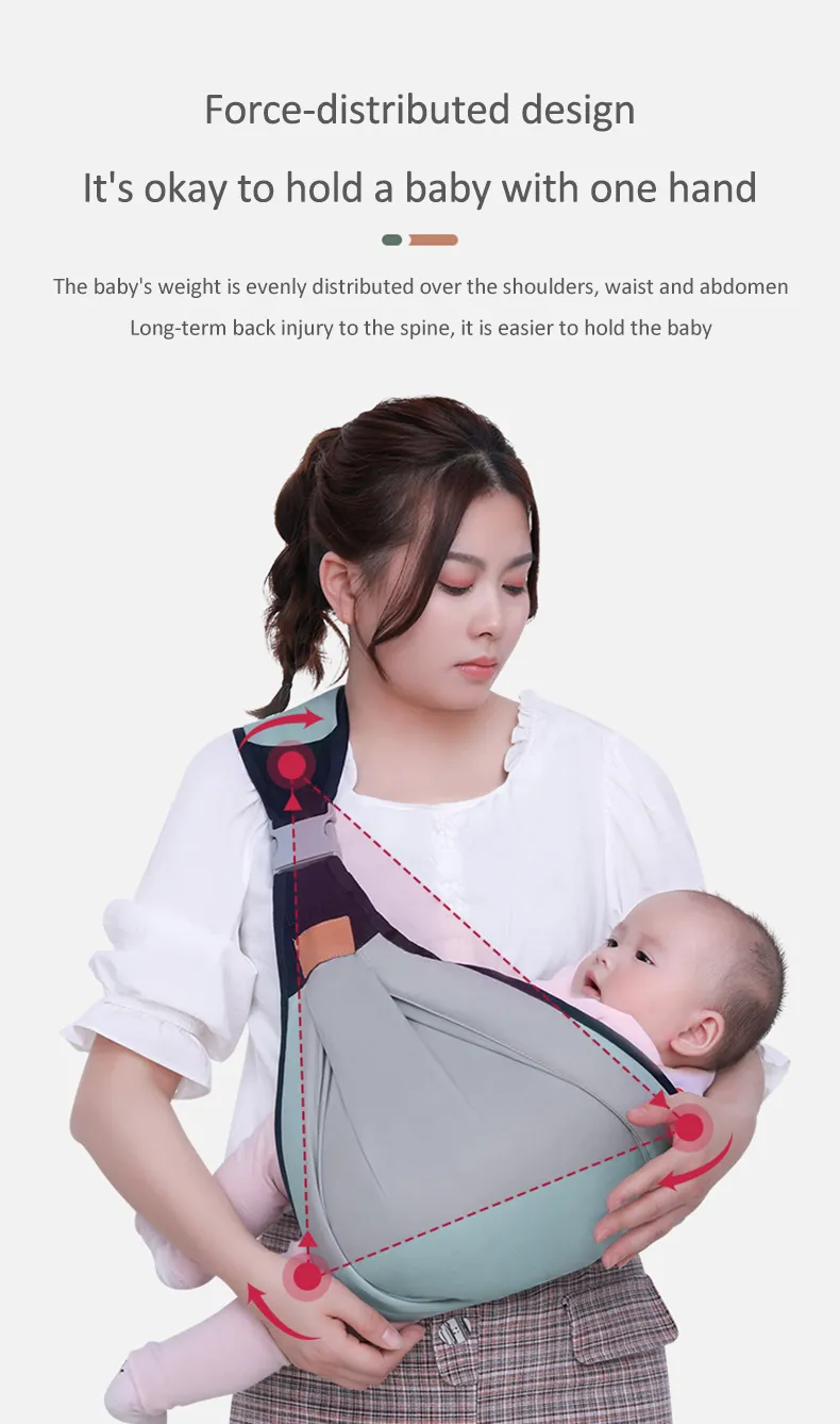 Baby Carrier Belt Backpack Newborn Door Ring Sling Wrap Diaper Bag Universal Front Holding Pacifier Holder Infant Products