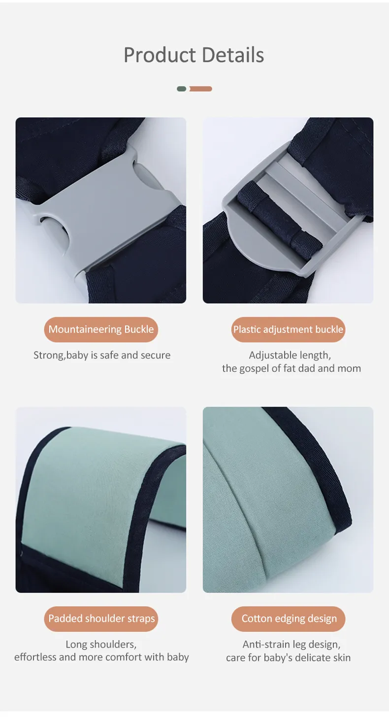 Baby Carrier Belt Backpack Newborn Door Ring Sling Wrap Diaper Bag Universal Front Holding Pacifier Holder Infant Products