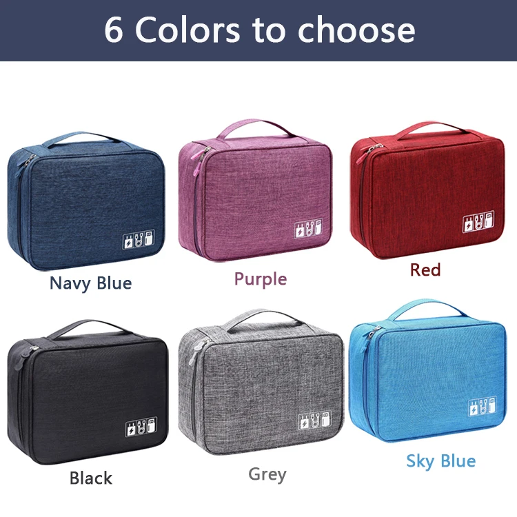 Portable Digital Storage Bag USB Gadget Waterproof Cable Organizer Pouch Electronics Devices Accessories Digitals Pack Supplies