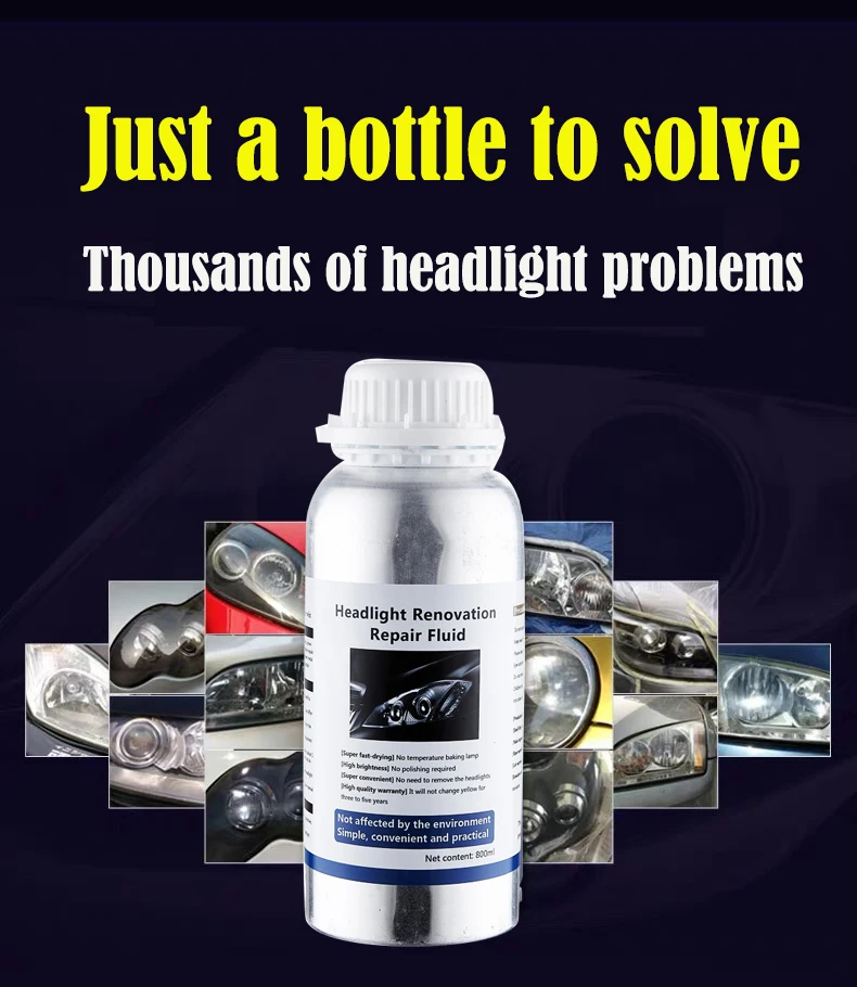 Headlight Chemical Polishing Kit Headlights Liquid Polymer Repair Fluid Polishing The Headlights Car Headlight Restoration Kit