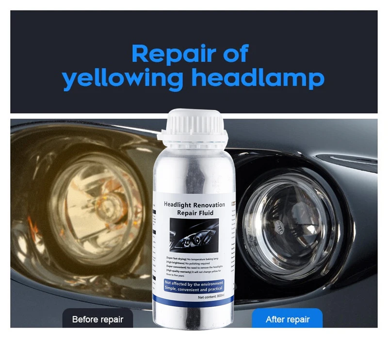 Headlight Chemical Polishing Kit Headlights Liquid Polymer Repair Fluid Polishing The Headlights Car Headlight Restoration Kit