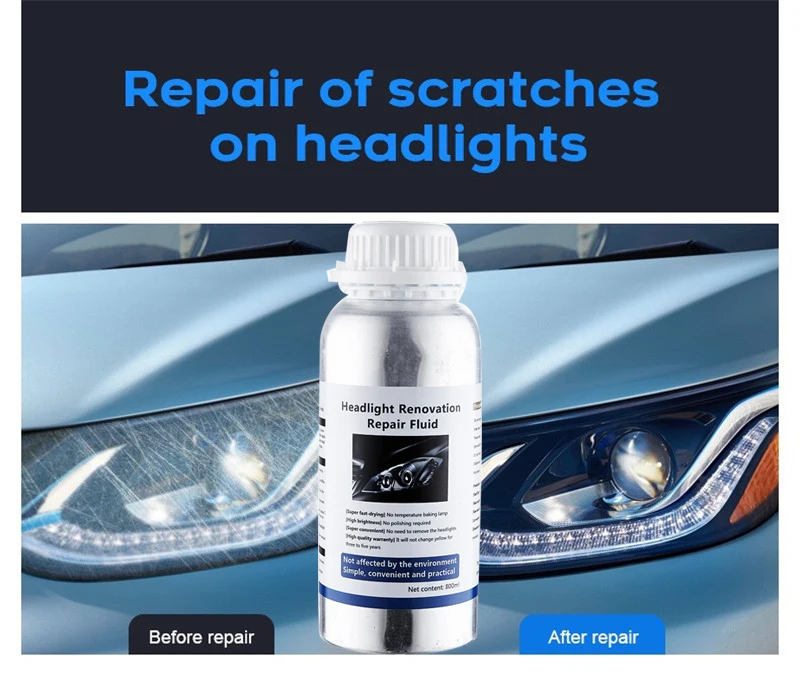 Headlight Chemical Polishing Kit Headlights Liquid Polymer Repair Fluid Polishing The Headlights Car Headlight Restoration Kit