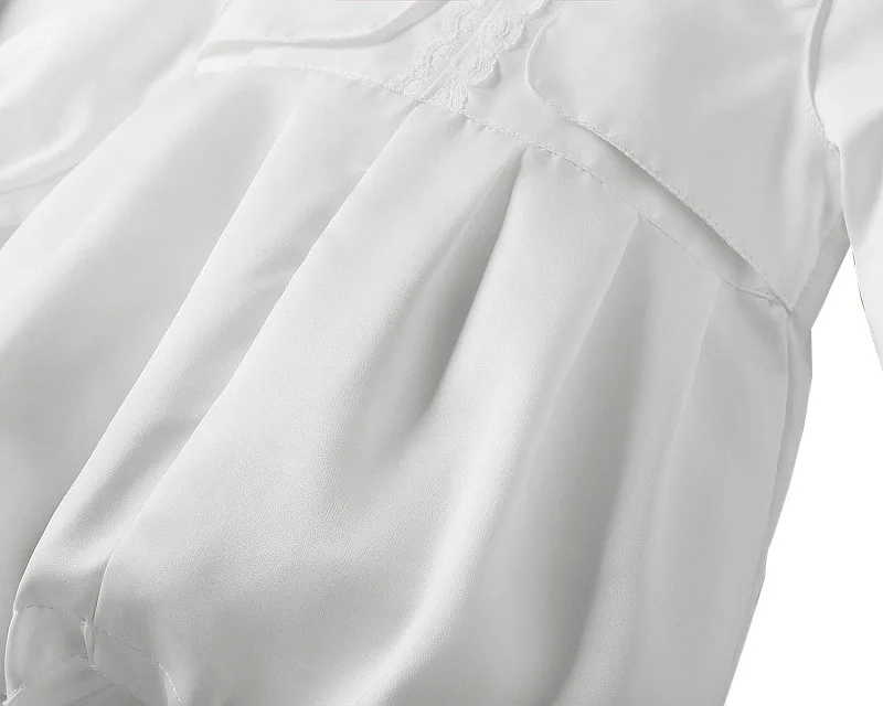 Baby Boys White Jumpsuit Infant Long Bow Tie Baptism Rompers+Cap Christening Outfits for Newborn Baby Formal Gentleman Clothes