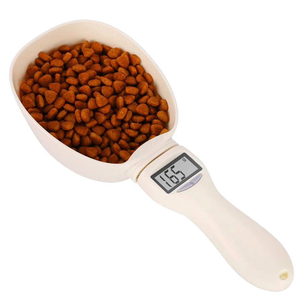 Pet Food Measuring Scoop Electronic Dog Cat Food Measuring Cup Digital Spoon Scale Kitchen Food Scale with LED Display