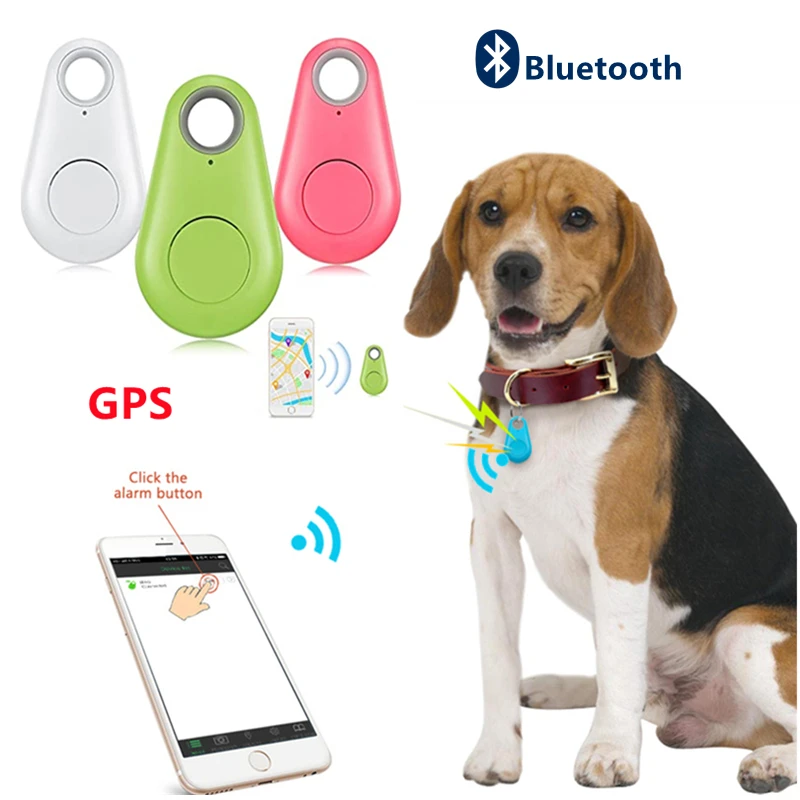 Pet Smart GPS Tracker Mini Anti-Lost Bluetooth Locator Tracer for Dog Cat Kids Car Wallet Key Finder Pet Collar Dog Accessories